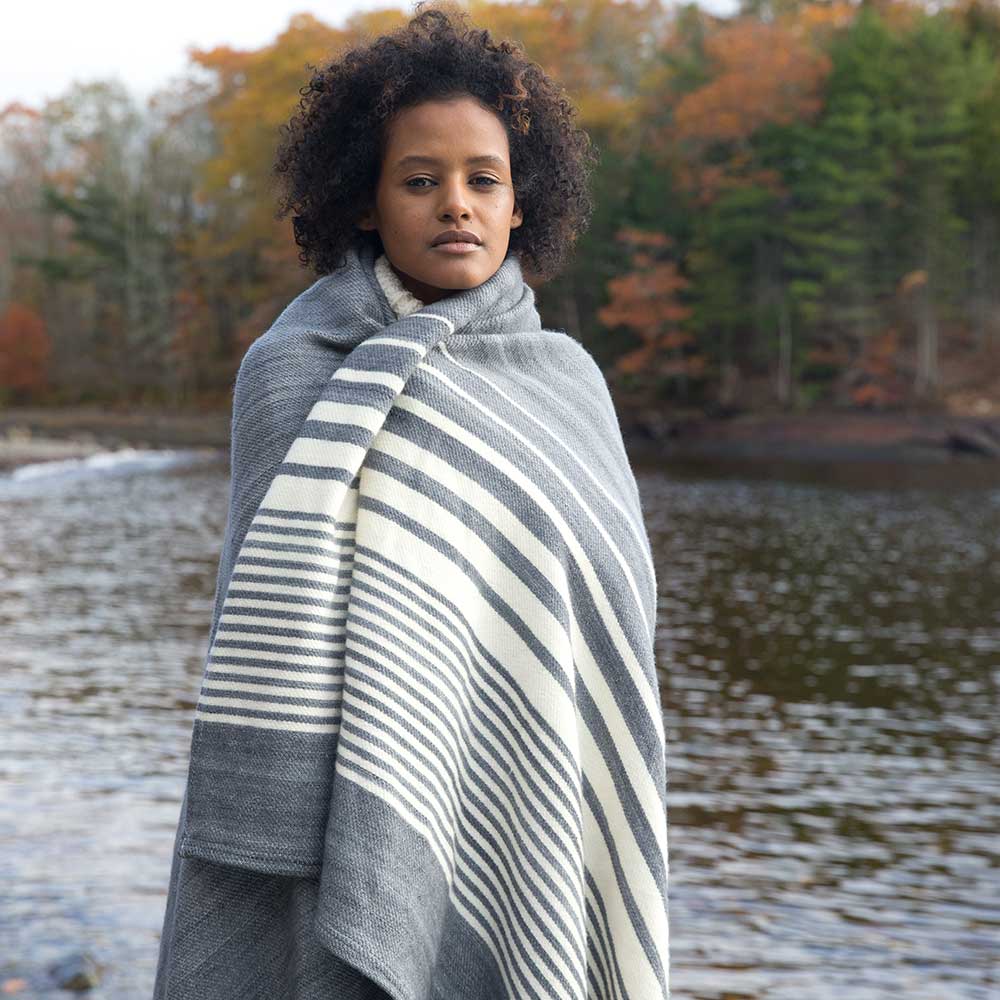 Washable Wool Throw - Made in Maine - Swans Island Company