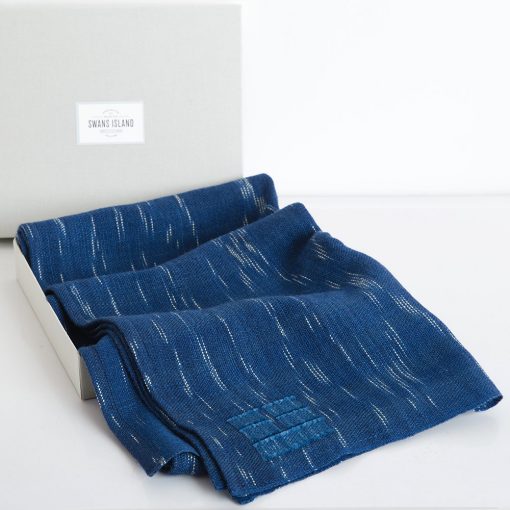 The Swans Island Firefly Wrap comes in our distinctive linen gift box.