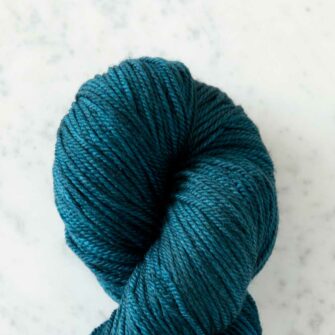 Swans Island Organic Merino Yarn, 100% certified organic Merino wool, hand-dyed in Maine. Color: Mallard