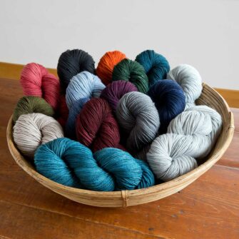 Swans Island Organic Merino Wool Yarn, 100% GOTS certified merino, hand-dyed in Maine