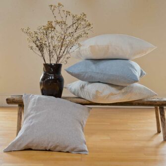 Swans Island Company's Linen Bedding. Made in USA of substantial 100% French linen. Euro Shams in Classic and Chambray colors.