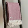 Swans Island's Seaside Throw blanket is woven in Maine with 100% natural cotton.