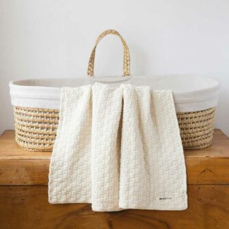 Cotton Basketweave Baby Blanket | Swans Island Company