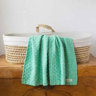 Cotton Basketweave Baby Blanket | Swans Island Company