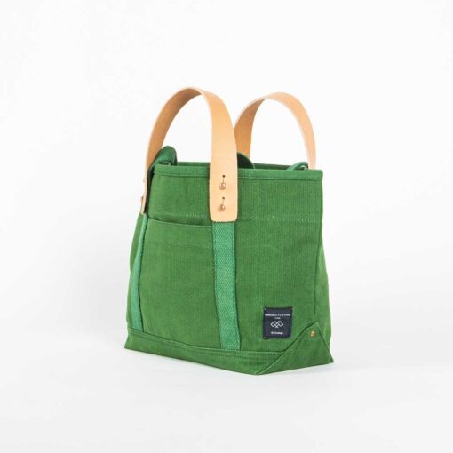 Swans Island Company's Lunch Tote in heavy cotton canvas - by Immodest Cotton. Pine