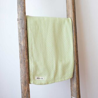 Swans-Island-Bowdoin-Throws woven in Maine with 100% American cotton. Shown here in Lime.