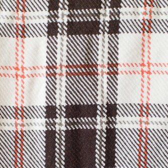 Swans-Island-Homestead Plaid-Throws woven in Maine with 100% American cotton. Shown here in Autumn Brown. swatch