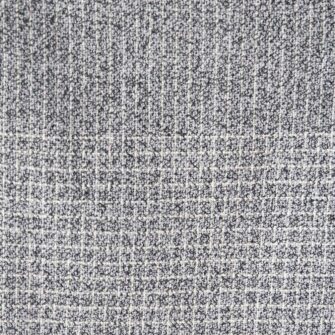 Company's Pinstripe Linen Throw. Made in USA, has an allover subtle pinstripe design highlighted with a checked border. Linen Cotton blend. Shown here in Marled Grey color. Swatch