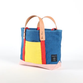 Swans Island Company's Primary Canvas Lunch Tote in heavy cotton canvas - by Immodest Cotton. Shown here Primary Colorway.